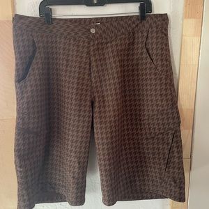 Fox Brown Houndstooth Shorts Sz 36